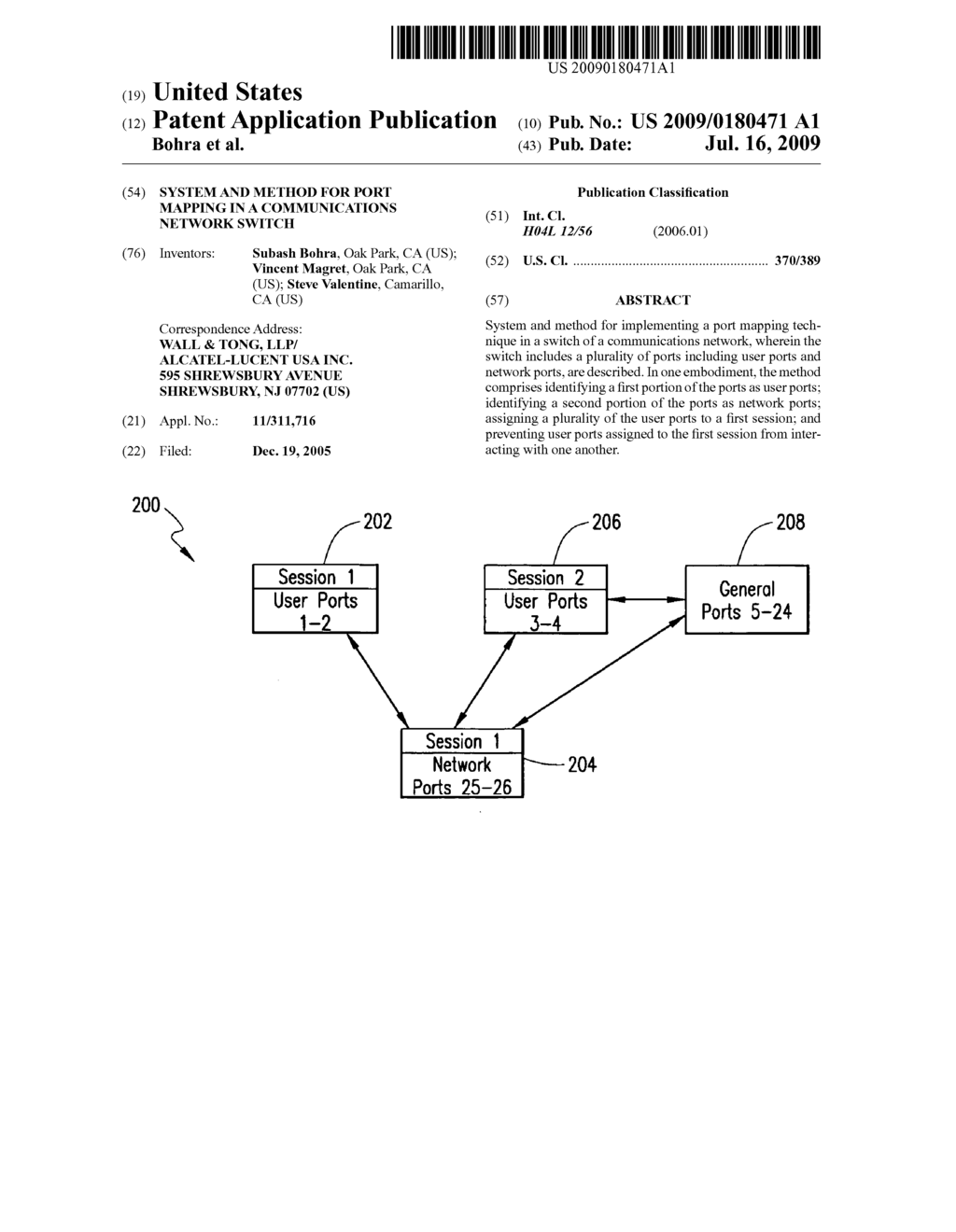 System and method for port mapping in a communications network switch - diagram, schematic, and image 01