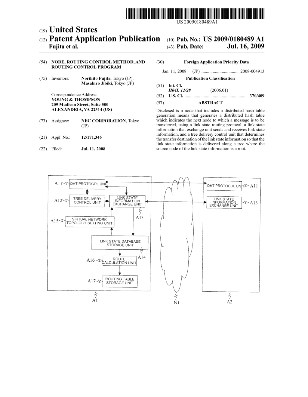 NODE, ROUTING CONTROL METHOD, AND ROUTING CONTROL PROGRAM - diagram, schematic, and image 01