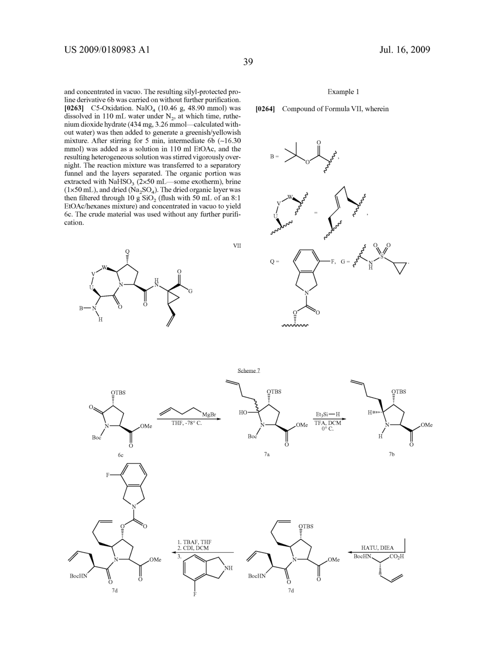 BICYCLIC, C5-SUBSTITUTED PROLINE DERIVATIVES AS INHIBITORS OF THE HEPATITIS C VIRUS NS3 PROTEASE - diagram, schematic, and image 40