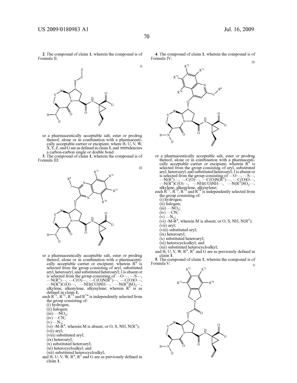 BICYCLIC, C5-SUBSTITUTED PROLINE DERIVATIVES AS INHIBITORS OF THE HEPATITIS C VIRUS NS3 PROTEASE - diagram, schematic, and image 71