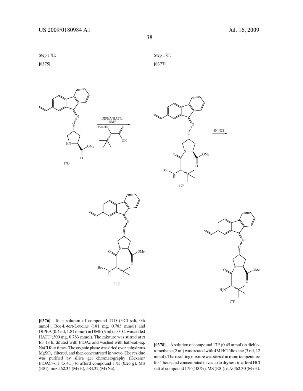 MACROCYCLIC OXIMYL HEPATITIS C SERINE PROTEASE INHIBITORS - diagram, schematic, and image 39