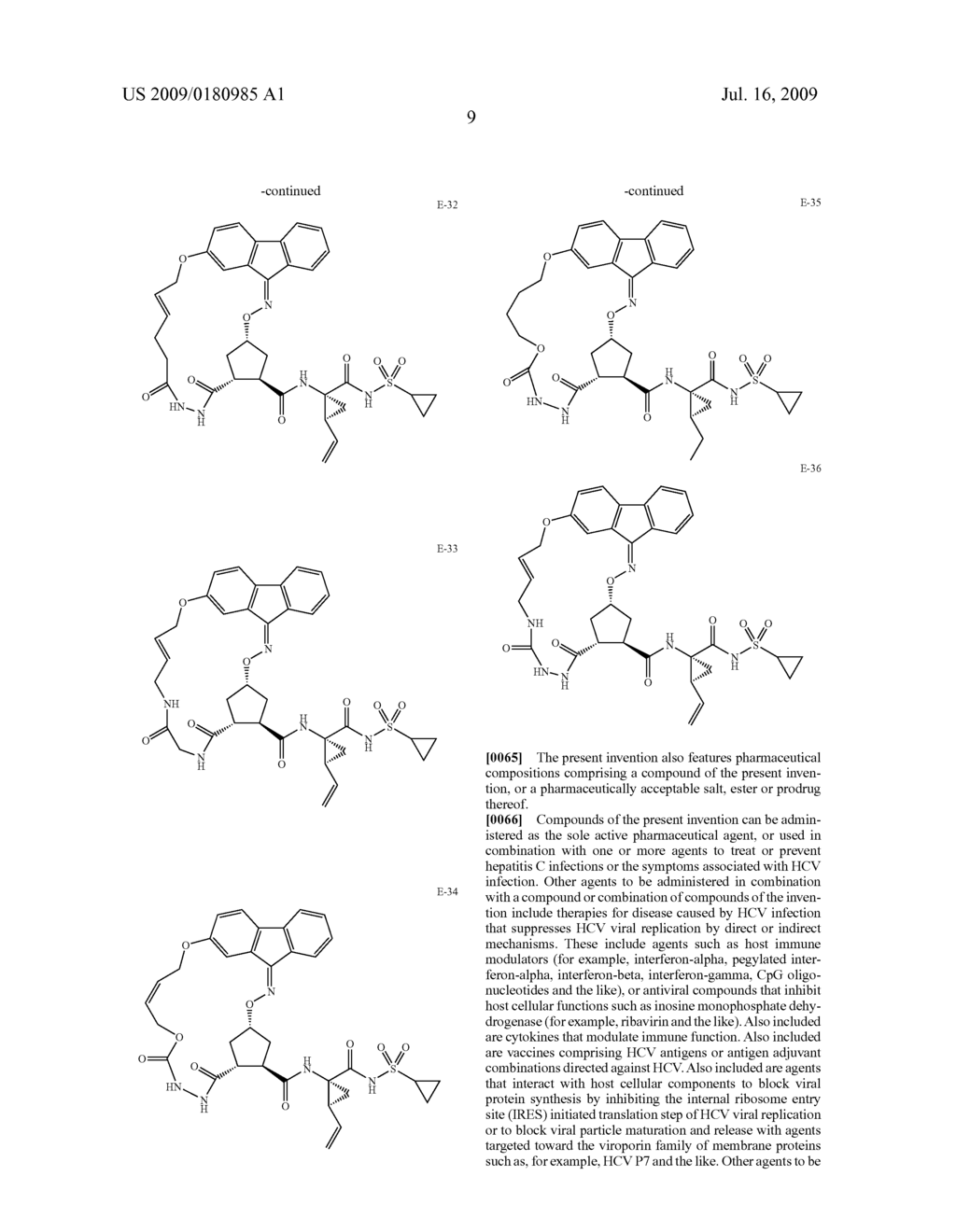 BRIDGED CARBOCYCLIC OXIME HEPATITIS C VIRUS SERINE PROTEASE INHIBITORS - diagram, schematic, and image 10