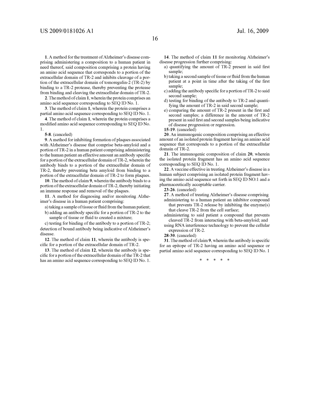 Tomoregulin-2-antibody compositions and methods for the diagnosis and treatment of Alzheimer's disease - diagram, schematic, and image 24