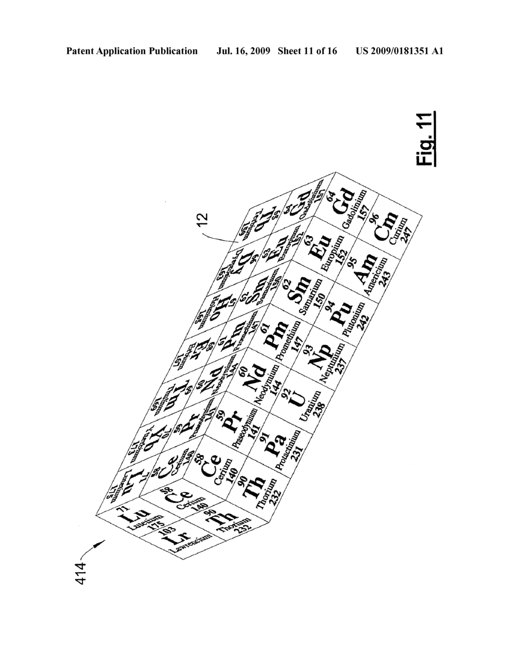 THREE-DIMENSIONAL PERIODIC TABLE - diagram, schematic, and image 12