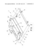 Safety device for folding treadmill diagram and image