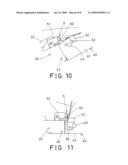 Safety device for folding treadmill diagram and image