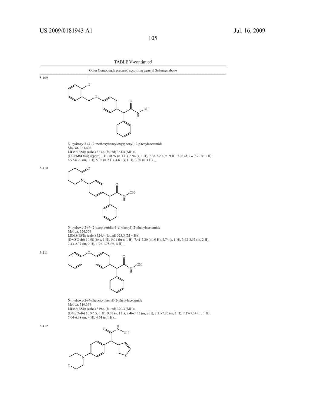 Inhibitors of Histone Deacetylase - diagram, schematic, and image 106