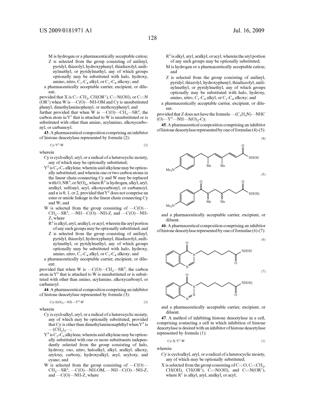 Inhibitors of Histone Deacetylase - diagram, schematic, and image 129