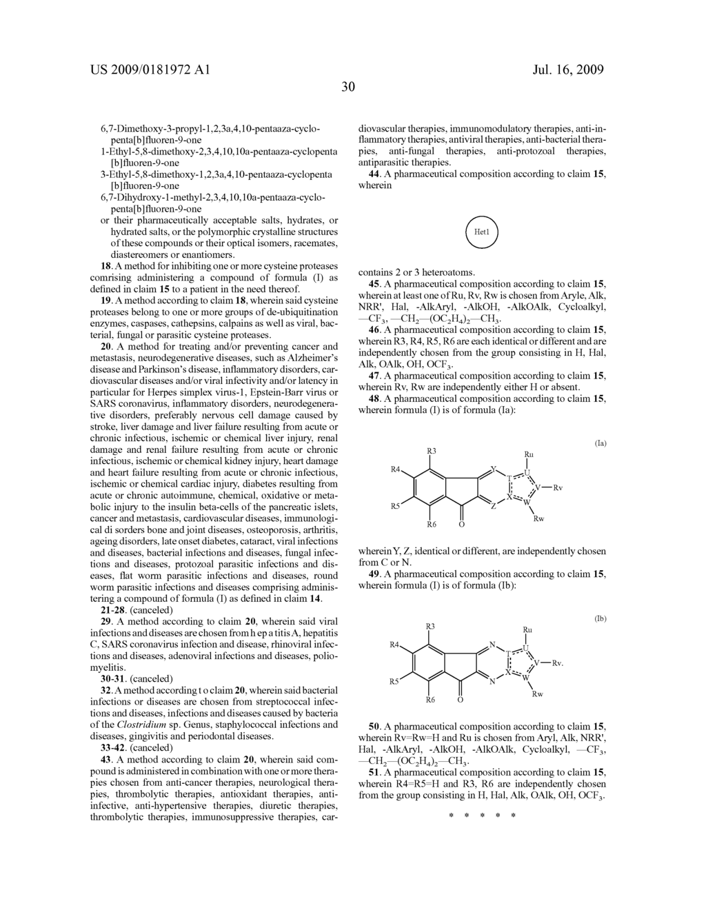 Novel Inhibitors of Cysteine Proteases, the Pharmaceutical Compositions Thereof and their Therapeutic Applications - diagram, schematic, and image 31