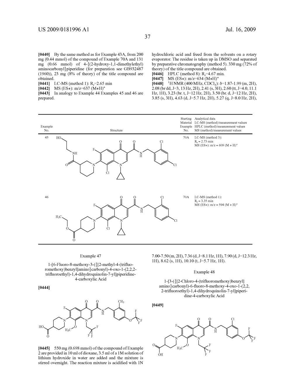 SUBSTITUTED QUINOLONES III - diagram, schematic, and image 38