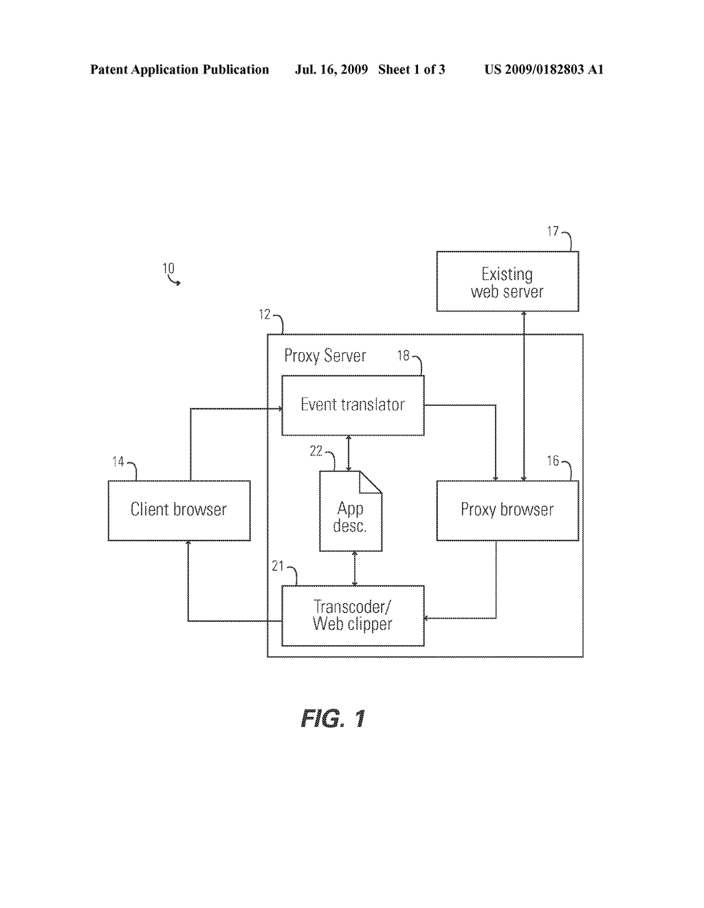 BROWSER-BASED PROXY SERVER FOR CUSTOMIZATION AND DISTRIBUTION OF EXISTING APPLICATIONS - diagram, schematic, and image 02