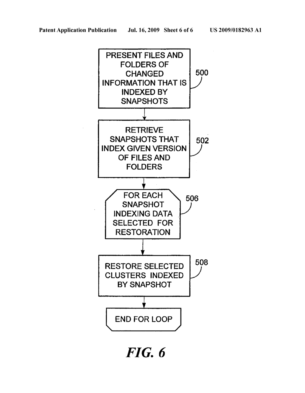 SYSTEM AND METHOD FOR PERFORMING A SNAPSHOT AND FOR RESTORING DATA - diagram, schematic, and image 07