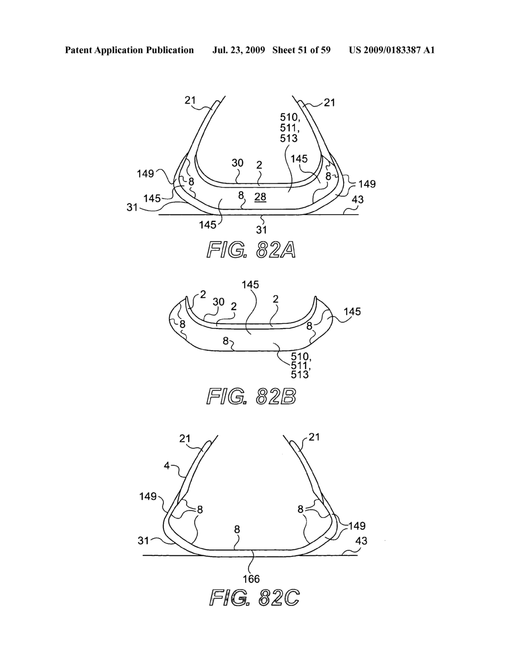 DEVICES WITH INTERNAL FLEXIBILITY SIPES, INCLUDING SIPED CHAMBERS FOR FOOTWEAR - diagram, schematic, and image 52