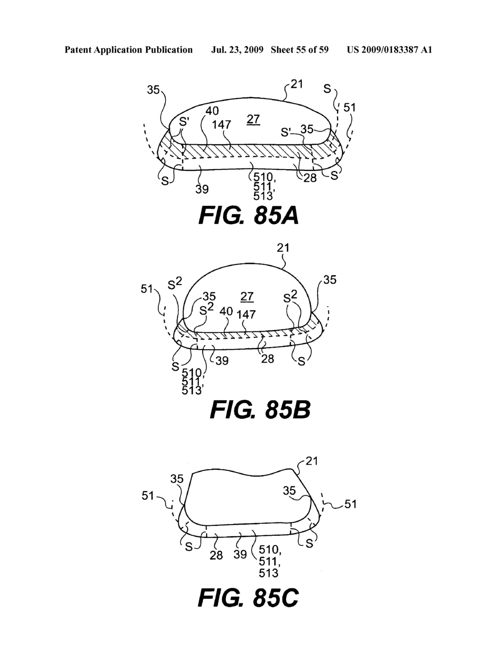 DEVICES WITH INTERNAL FLEXIBILITY SIPES, INCLUDING SIPED CHAMBERS FOR FOOTWEAR - diagram, schematic, and image 56