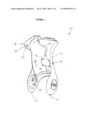 Laser gunsight system for a firearm handgrip diagram and image