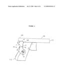 Laser gunsight system for a firearm handgrip diagram and image