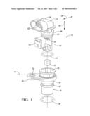 Cam/crank sensor that allows for multiple orientations of a plastic over-molded bracket relative to a molded sensor terminal assembly diagram and image