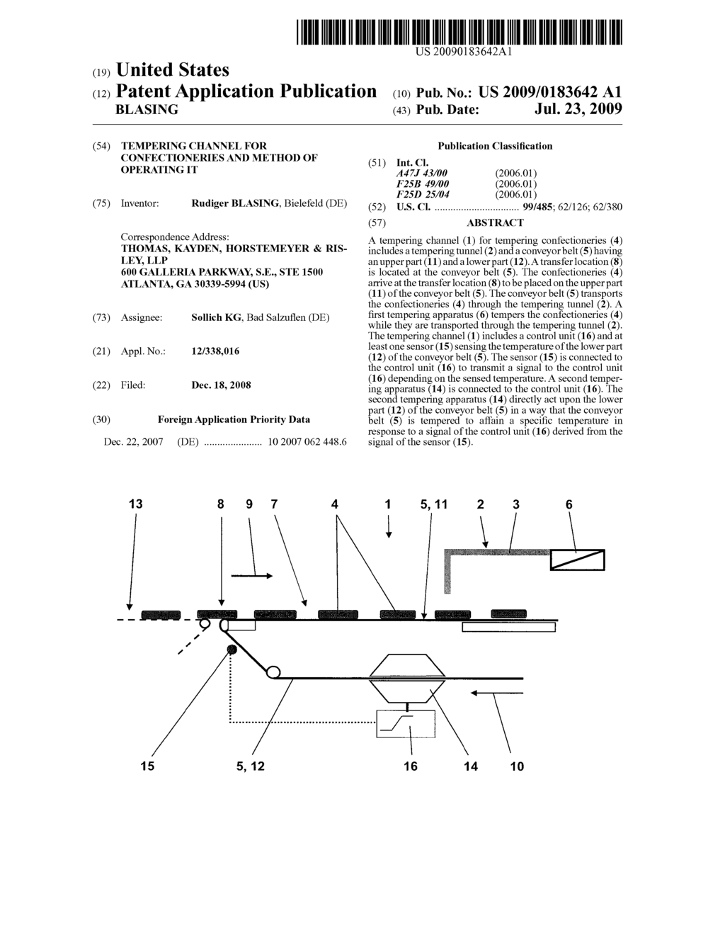 Tempering Channel for Confectioneries and Method of Operating It - diagram, schematic, and image 01