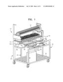 In-ovo injection machine with transversely movable egg tray assembly for manual egg transfer after injection diagram and image