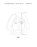 Eyebrow shaping kit diagram and image