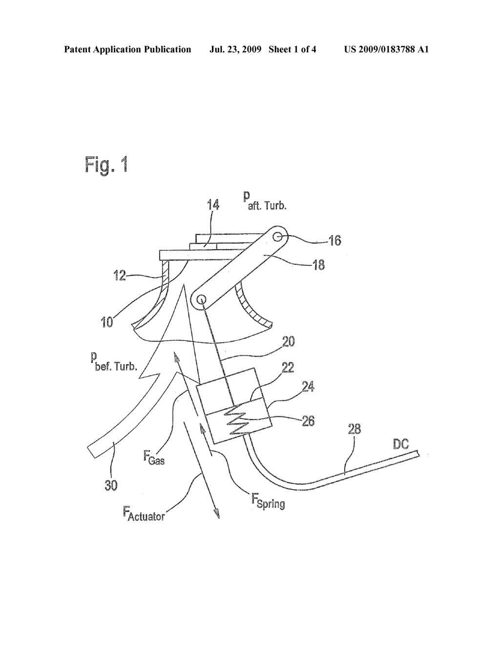 Regulator unit and method for regulating a flap opening of a flap situated in a mass flow line - diagram, schematic, and image 02