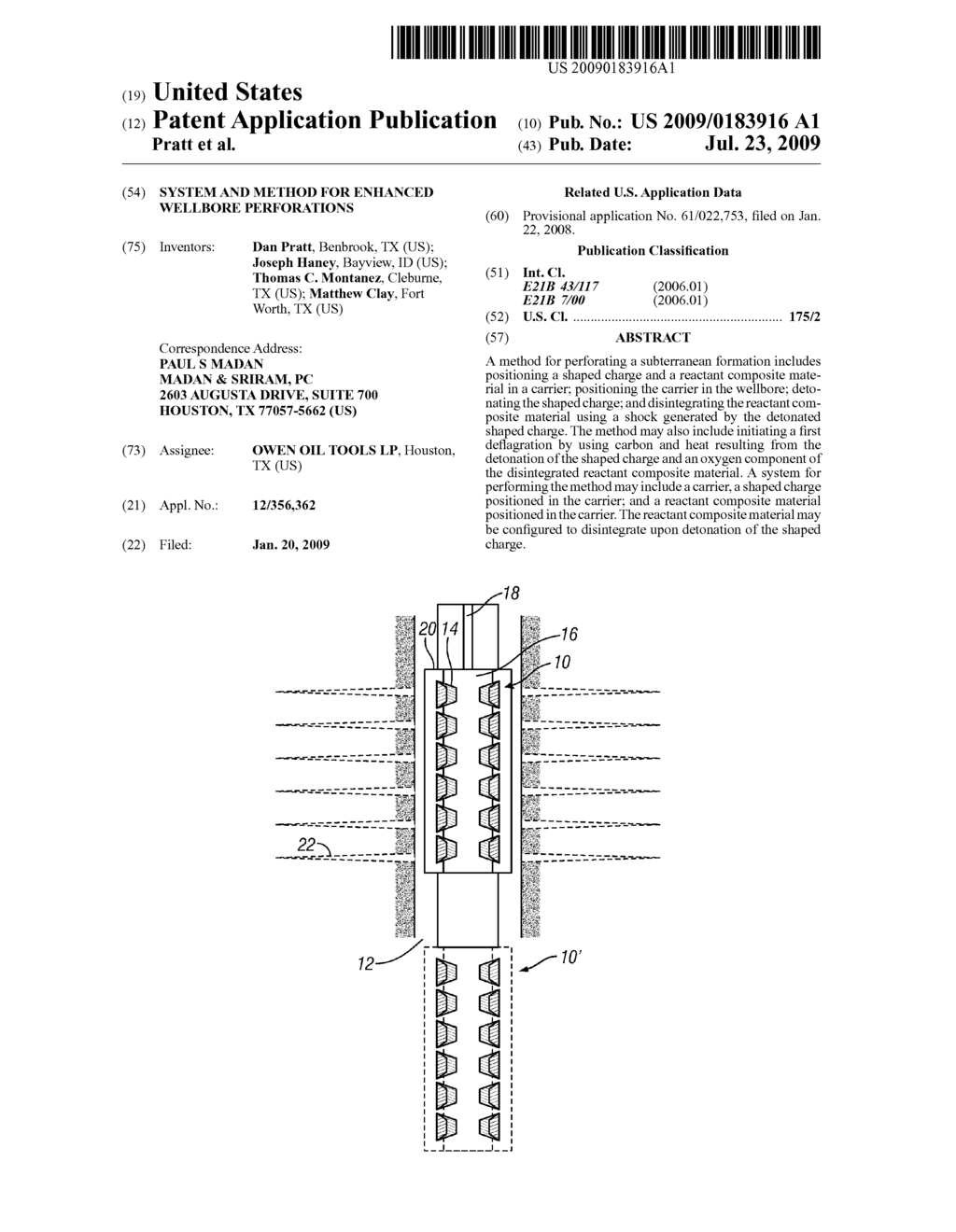 SYSTEM AND METHOD FOR ENHANCED WELLBORE PERFORATIONS - diagram, schematic, and image 01