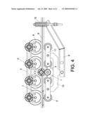 LINEARLY ACTUATED ROTATING HANDRAIL SYSTEM FOR ESCALATORS AND MOVING WALKWAYS diagram and image