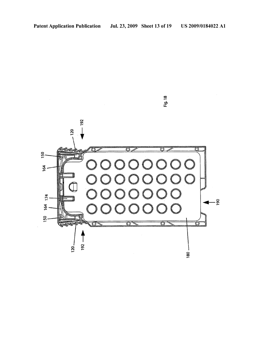 Child resistant container for housing a blister card - diagram, schematic, and image 14