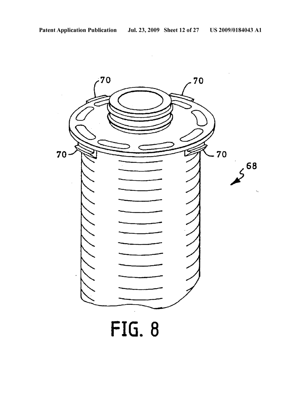 Filtration module including unitary filter cartridge-bowl construction - diagram, schematic, and image 13