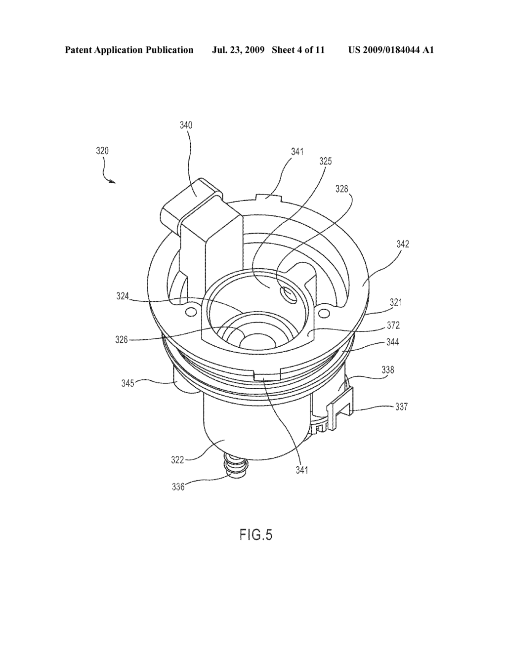 IN-TANK FUEL DELIVERY MODULE HAVING AN ACCESSIBLE FUEL FILTER - diagram, schematic, and image 05