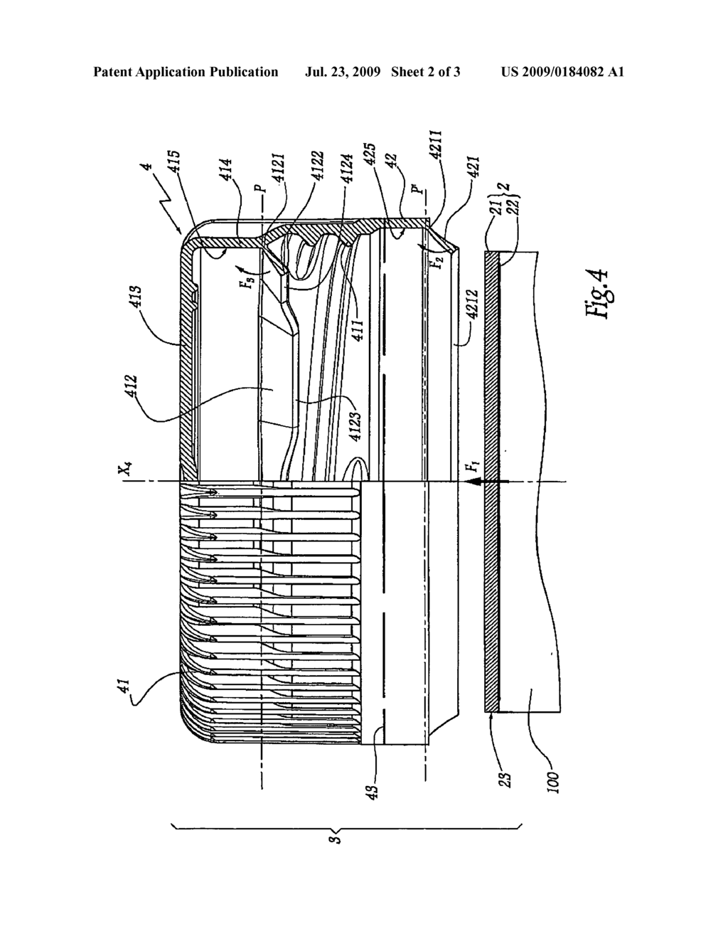 Stopper Device for a Container, a Container Fitted with Such a Device, and a Method of Fabricating Such a Device - diagram, schematic, and image 03