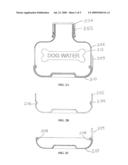 PORTABLE, NESTABLE STORAGE AND CARRYING MEANS FOR FOOD AND DRINK HAVING INTEGRATED RELEASABLE SERVING MEANS diagram and image