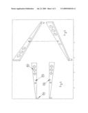 Portable ventilated inclined laptop stand diagram and image