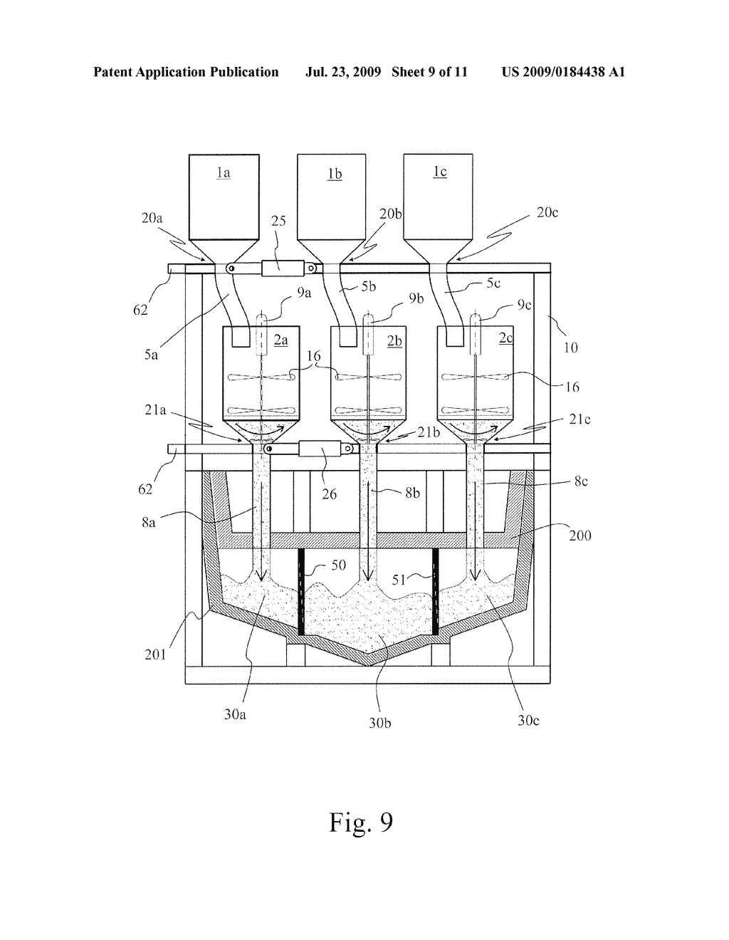 Device and process for the injection of filling material inside boats - diagram, schematic, and image 10