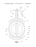 BUTTERFLY VALVE WITH A RIGID SEAL diagram and image