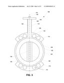 BUTTERFLY VALVE WITH A RIGID SEAL diagram and image