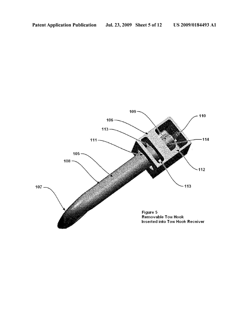 REMOVABLE TOW HOOKS AND TOW LOCKING SYSTEM - diagram, schematic, and image 06