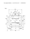 Knee protecting airbag device diagram and image