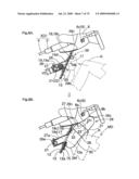 Knee protecting airbag device diagram and image