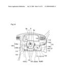 Knee protecting airbag device diagram and image