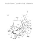 Knee protecting airbag device diagram and image