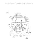 Knee protecting airbag device diagram and image