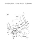 Knee protecting airbag device diagram and image