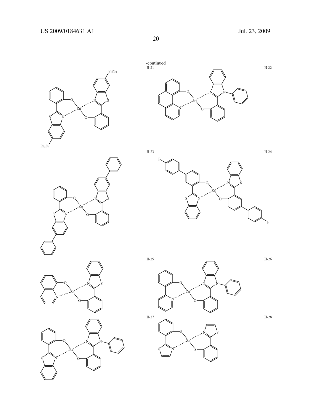 Novel red electroluminescent compounds and organic electroluminescent device using the same - diagram, schematic, and image 22