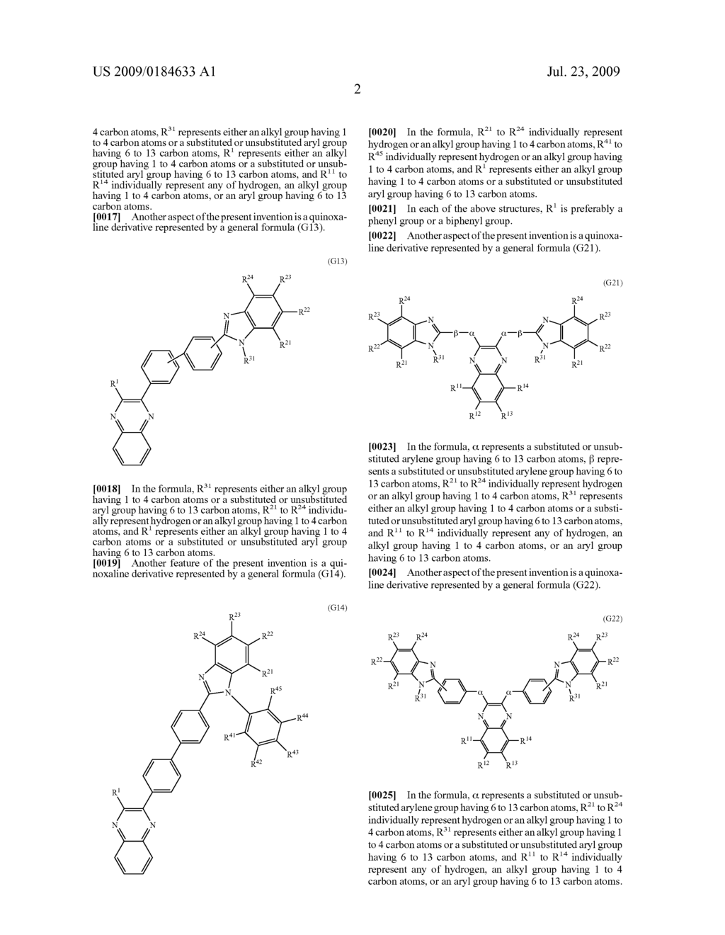 Quinoxaline Derivative, and Light-Emitting Element, Light-Emitting Device, and Electronic Appliance Using the Quinoxaline Derivative - diagram, schematic, and image 33