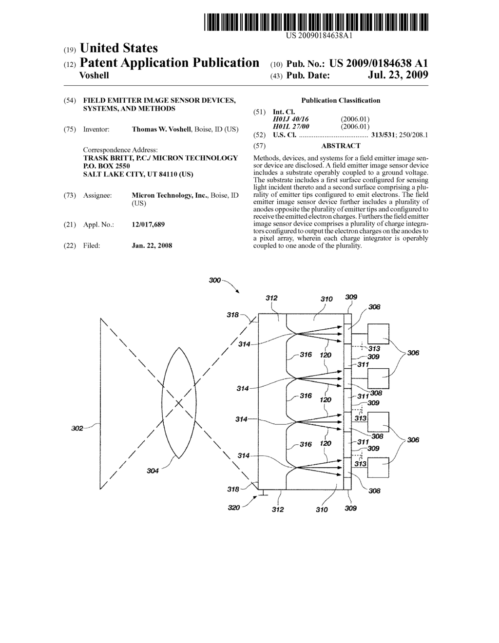 FIELD EMITTER IMAGE SENSOR DEVICES, SYSTEMS, AND METHODS - diagram, schematic, and image 01