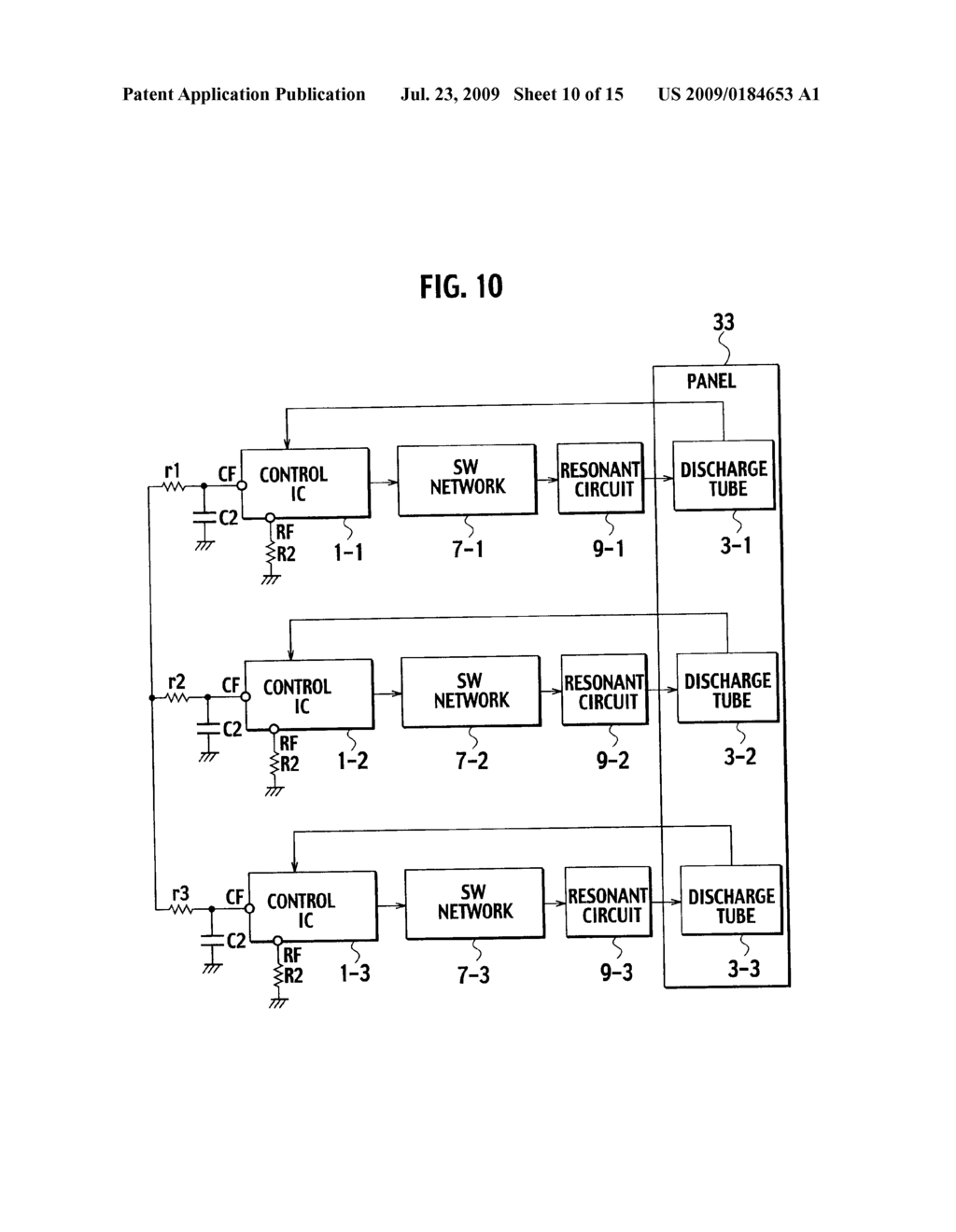 SYNCHRONOUS OPERATING SYSTEM FOR DISCHARGE TUBE LIGHTING APPARATUSES, DISCHARGE TUBE LIGHTING APPARATUS, AND SEMICONDUCTOR INTEGRATED CIRCUIT - diagram, schematic, and image 11