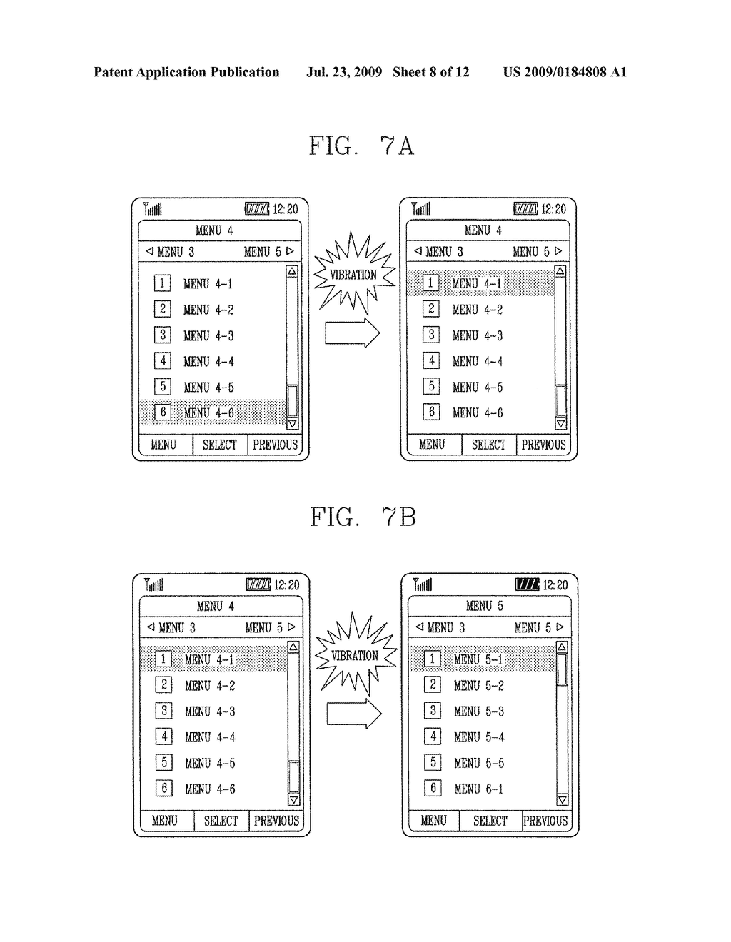 METHOD FOR CONTROLLING VIBRATION MECHANISM OF A MOBILE COMMUNICATION TERMINAL - diagram, schematic, and image 09