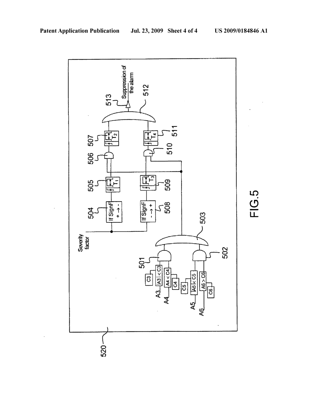 METHOD AND DEVICE FOR FILTERING ALARMS - diagram, schematic, and image 05