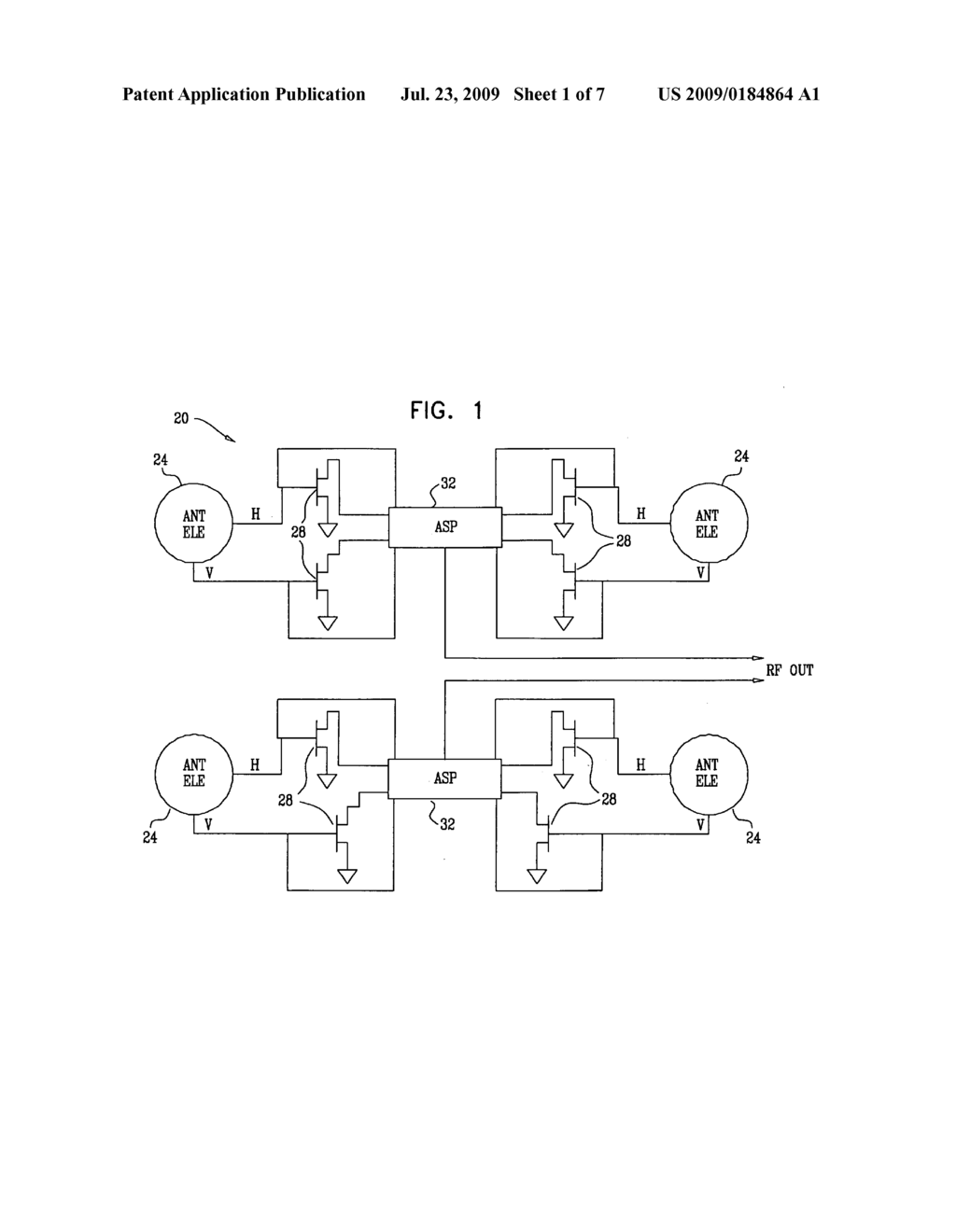 ANALOG SIGNAL PROCESSING DEVICE FOR PHASED ARRAY ANTENNAS - diagram, schematic, and image 02